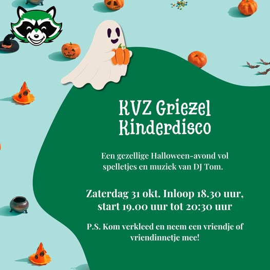 KVZ Griezeldisco zaterdag 31 oktober