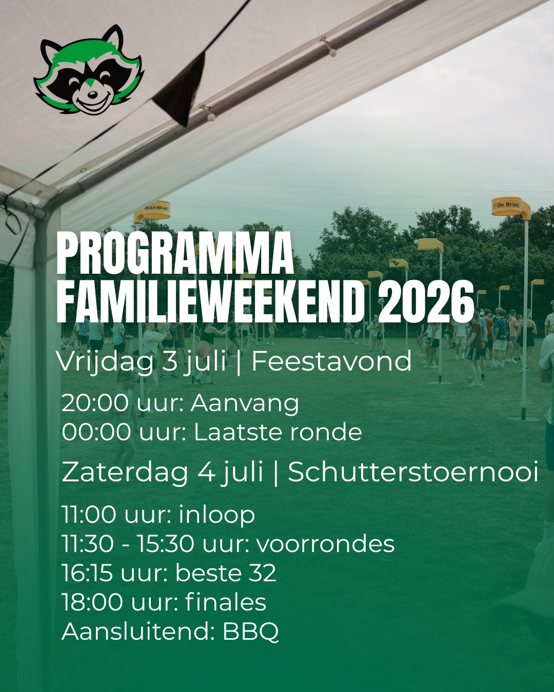 Planning familieweekend 2026