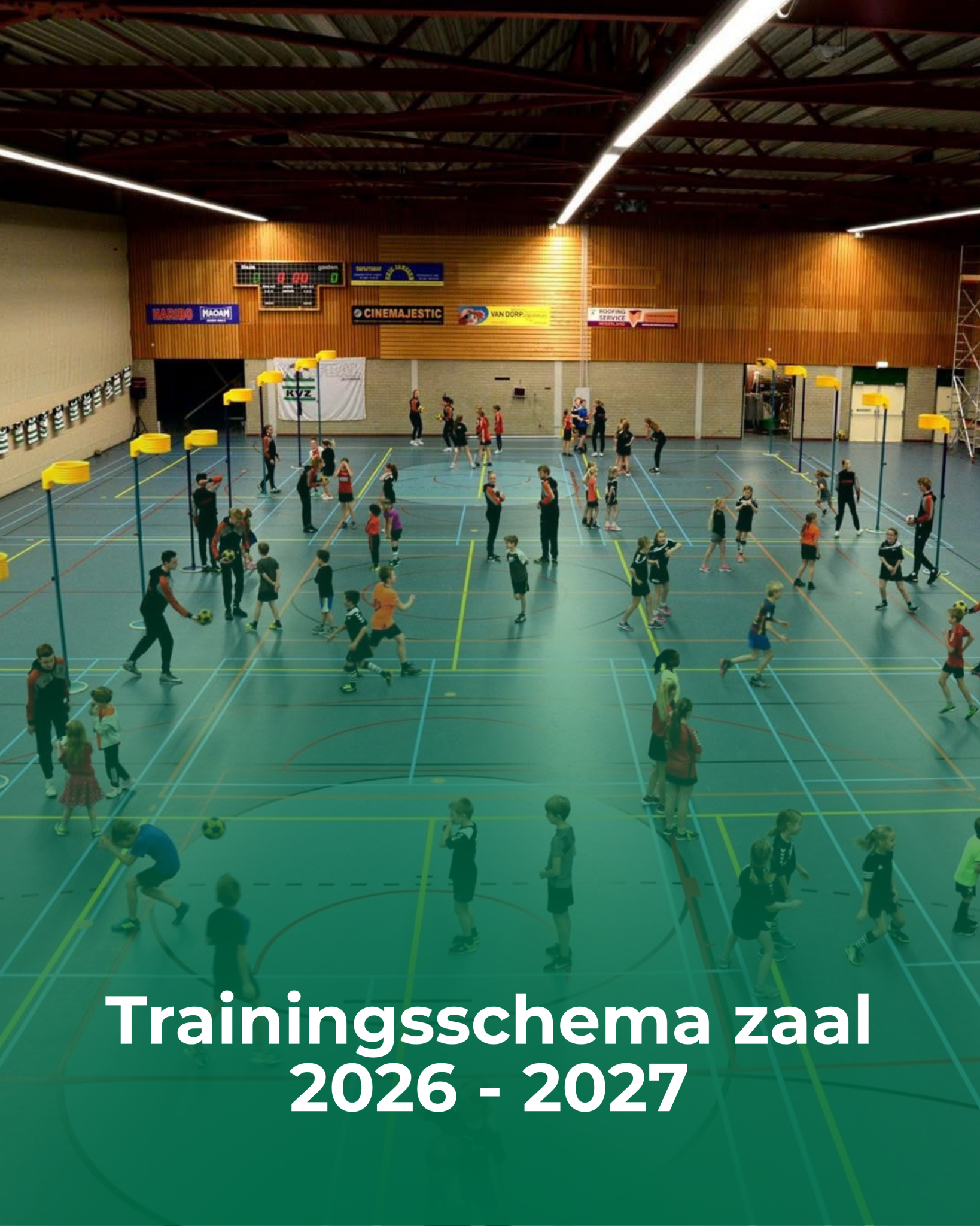 Trainingsschema zaalseizoen 2026-2027